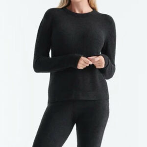 Knix Cozzzy Crew Pullover Sweater Black Size Large